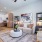 a living room with a couch and a coffee table